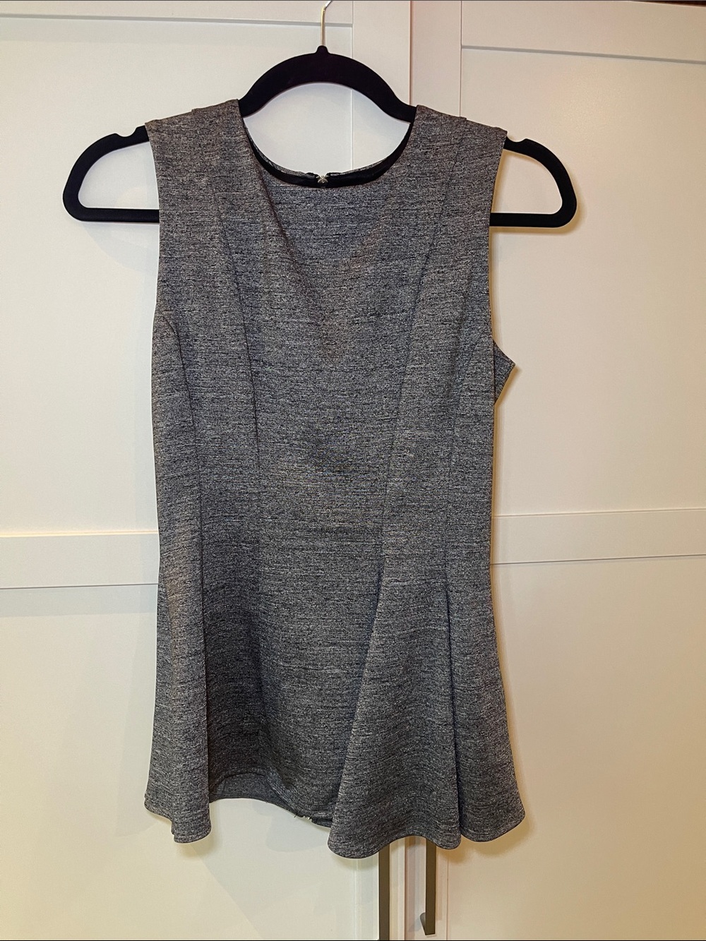 H&M Grey Sleeveless Fit-and-Flare Dress